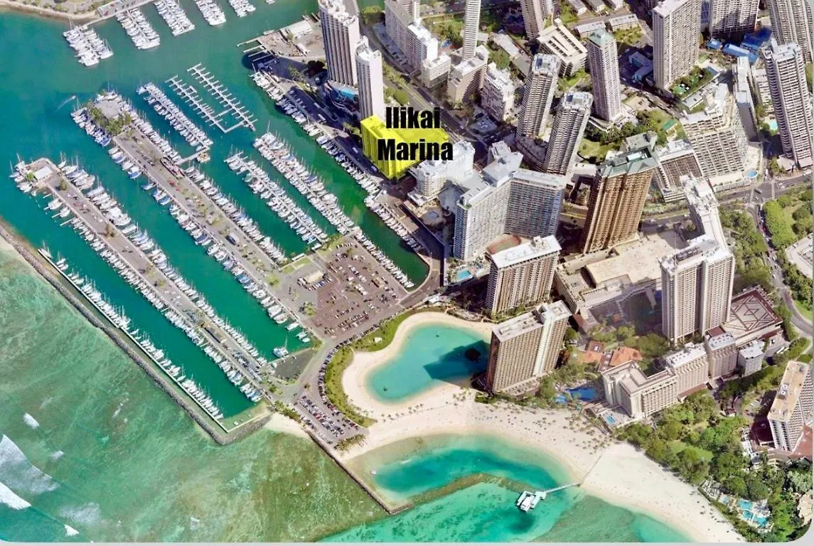 Apartament *Remodeled Oceanfront In Waikiki - Ilikai Marina Honolulu