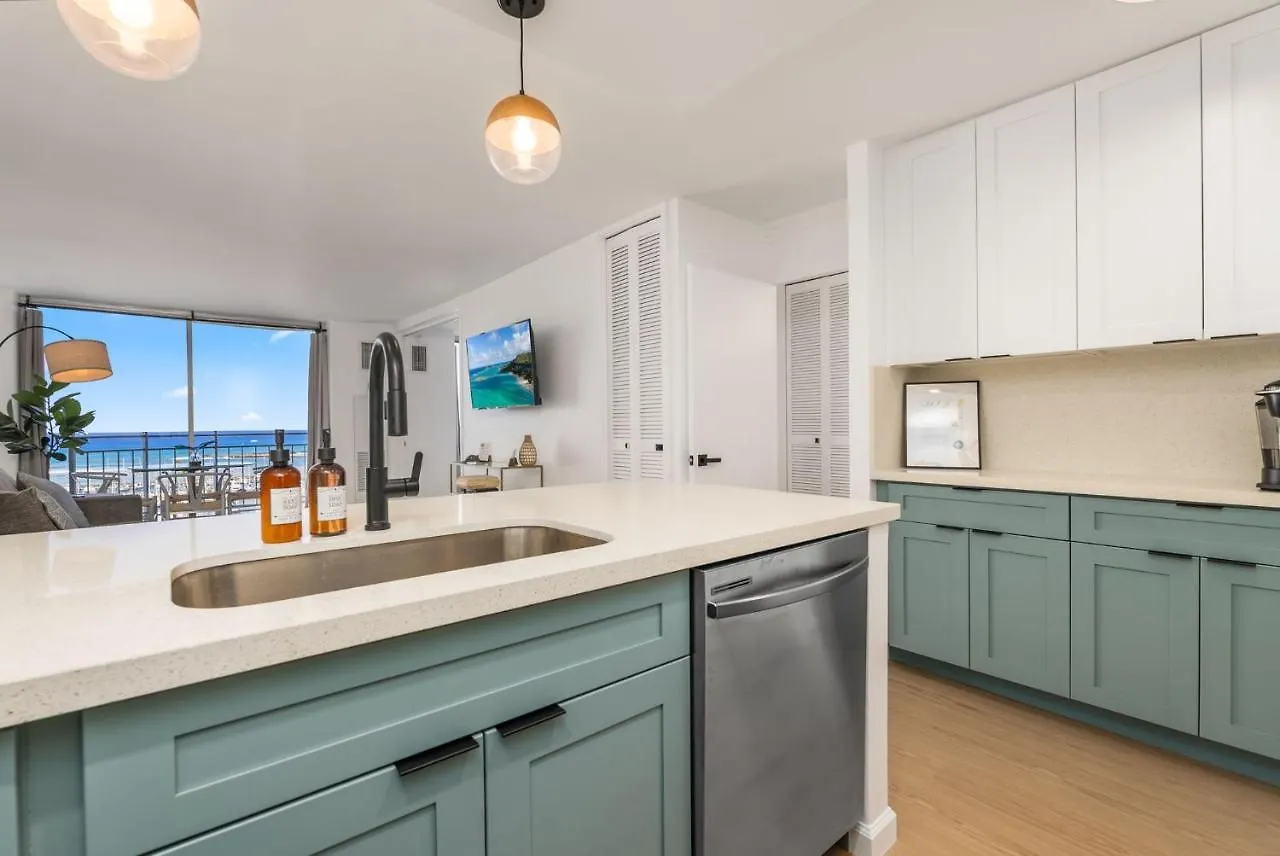 Apartament *Remodeled Oceanfront In Waikiki - Ilikai Marina Honolulu